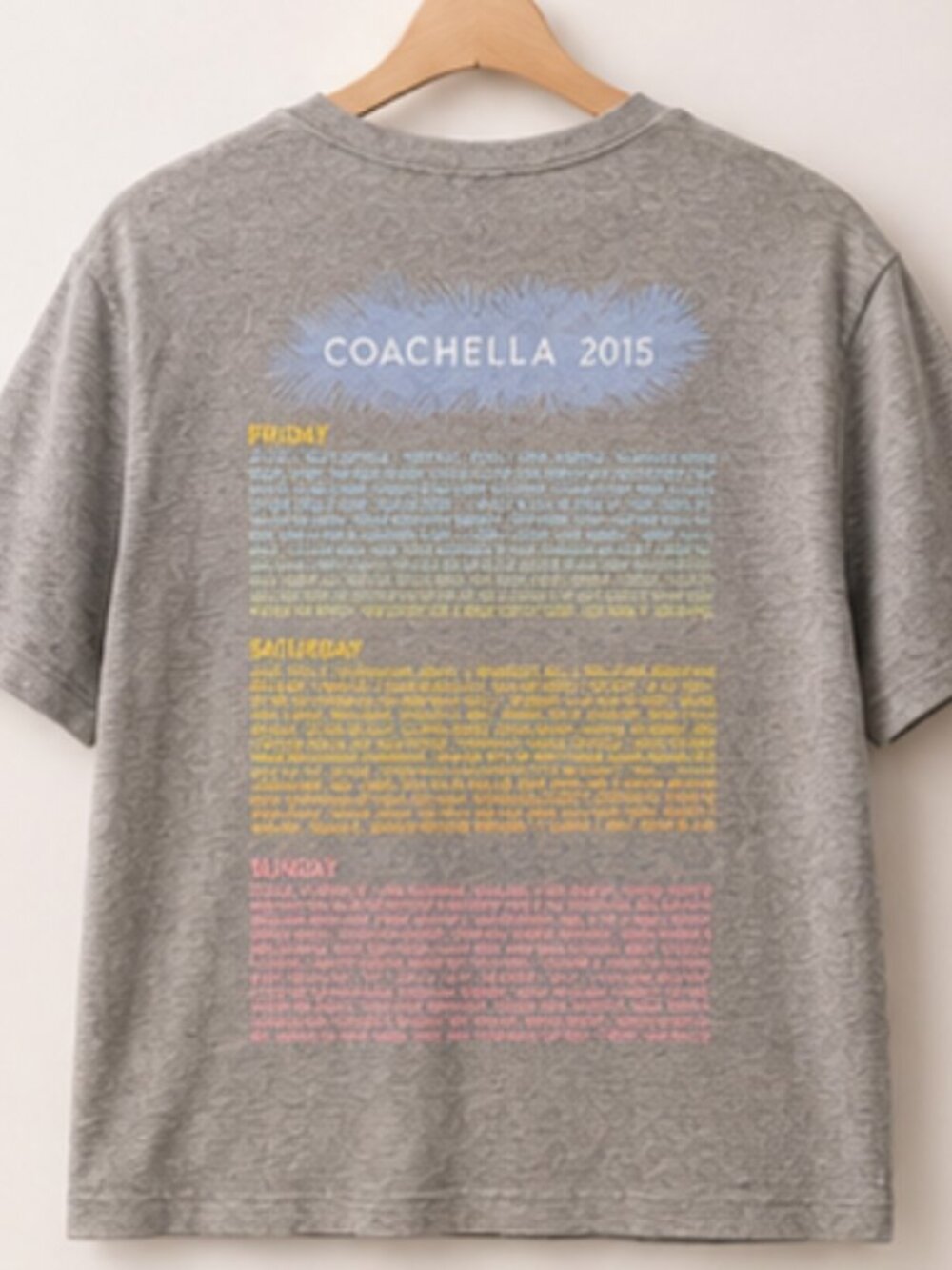 Vintage Coachella 2015 Festival Graphic T-Shirt – Size L